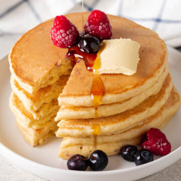 vegane pancakes mit beeren